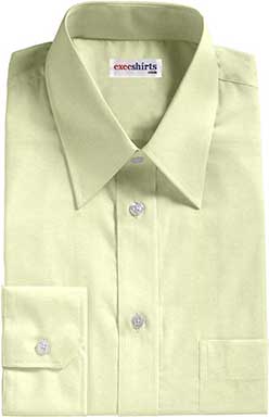 Cream Broadcloth Dress Shirt