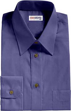 French Blue Broadcloth 2 Dress Shirt