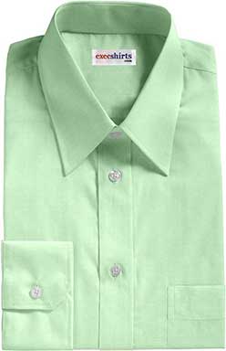 Light Green Broadcloth Dress Shirt