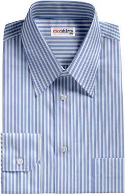 Light Blue-White Striped Dress Shirt