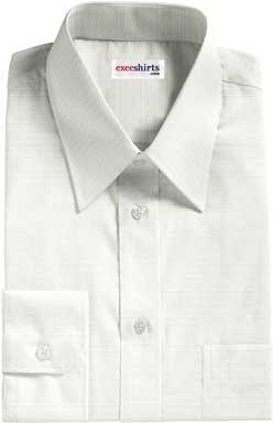 White Checked Weave Dress Shirt 2