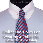 Round Pin Collar Dress Shirt