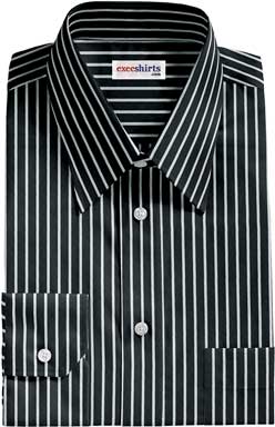 Black Striped Egyptian Cotton Shirt