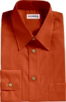 Burnt Orange Broadcloth Dress Shirt