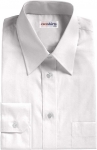 White Egyptian Cotton Broadcloth Dress Shirt 2