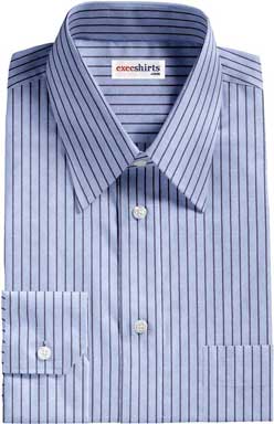 Light Blue Shirt With Blue Stripes