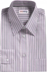 Navy/Purple Striped Dress Shirt