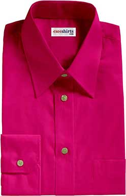 Purple-Red Broadcloth Dress Shirt