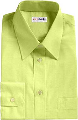 Yellow Broadcloth Dress Shirt