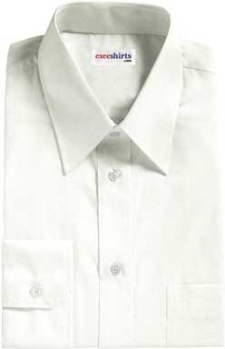 White Herringbone Dress Shirt 3