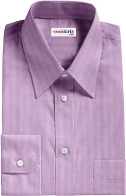 Purple Herringbone Dress Shirt 2
