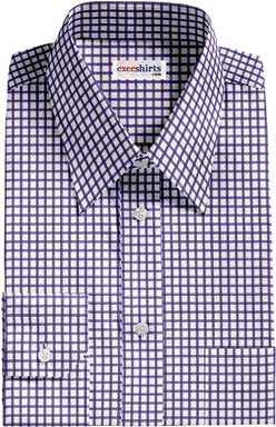 Purple/White Checked Shirt