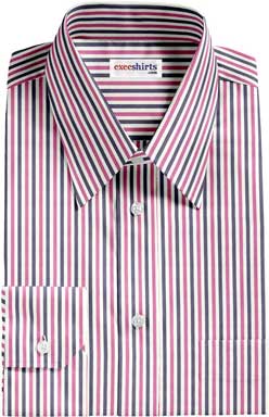 Pink/Black Striped Dress Shirt