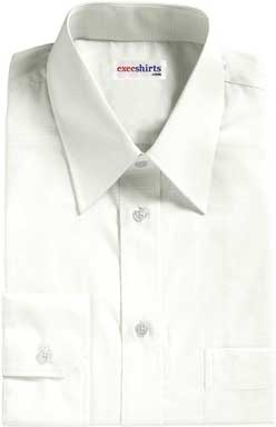 White Weave Dress Shirt