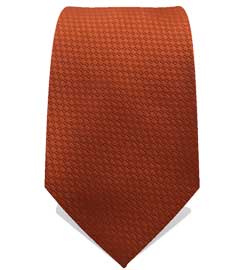 Dark Orange Woven Neck Tie