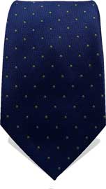 Blue Gold Dot Neck Tie