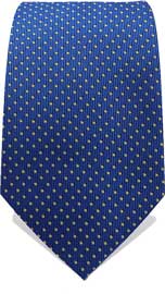 Royal Blue Neck Tie With Gold Dots