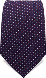 Blue-Red Dotted Neck Tie
