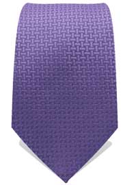 Light Purple Checked Weave Neck Tie