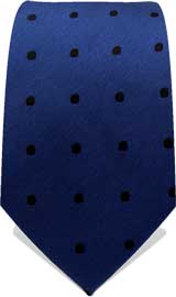 Blue Black Dotted Neck Tie