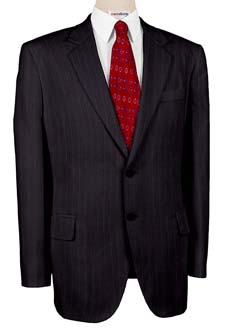 Black Suit w/Red Pinstripes