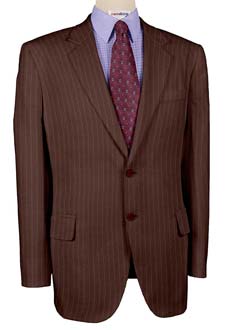 Brown Suit w/Brown Pinstripes