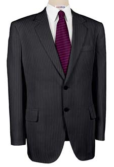Charcoal Suit w/Lt. Gray Pinstripes